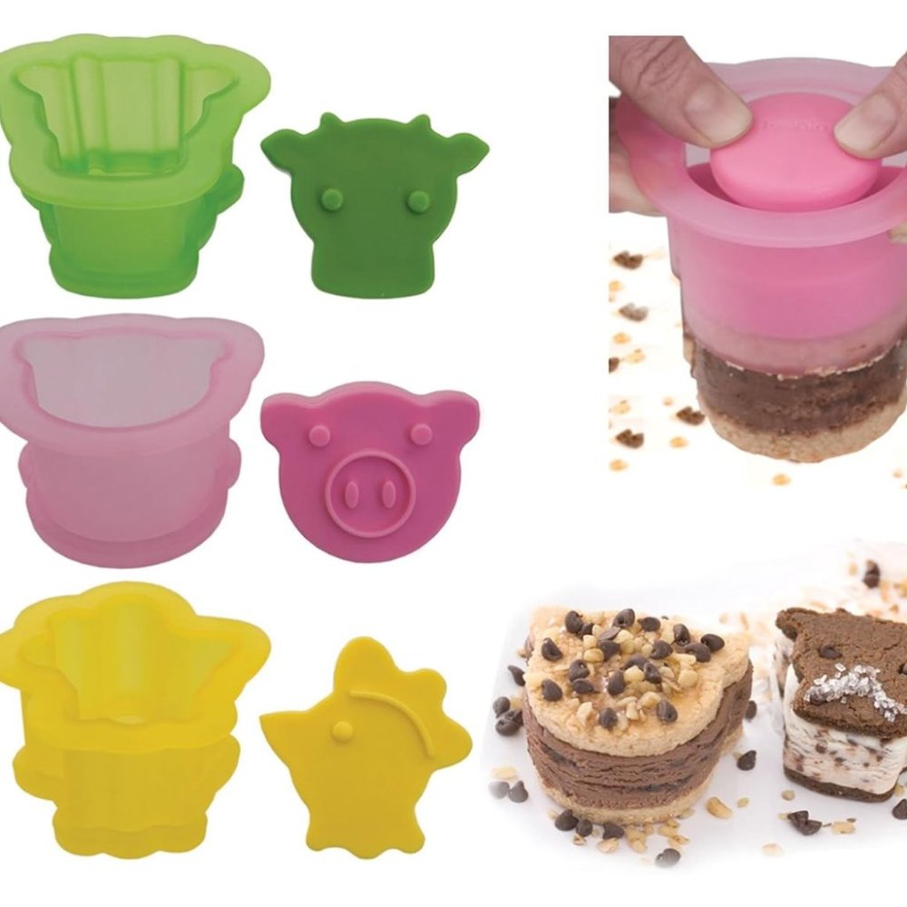 🍒4 for $20🍒 Tovolo Ice Cream Sandwich Molds, Farmyard, Set of 3